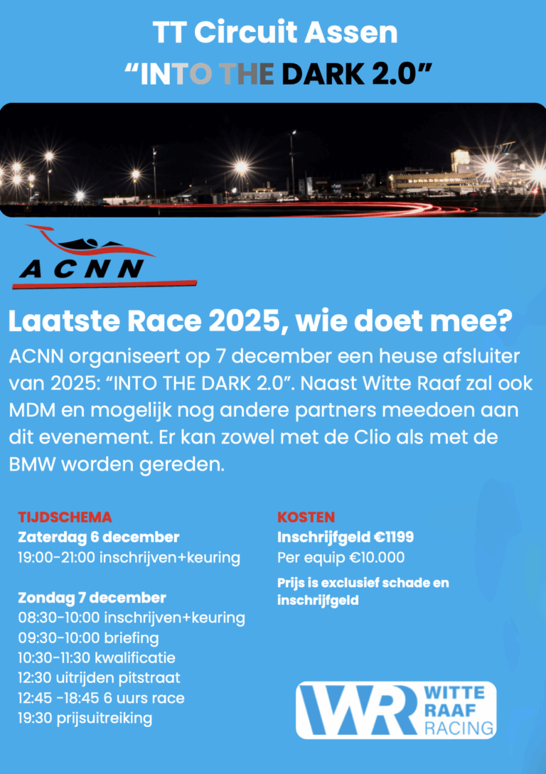 Laatste Race 2025: Into The Dark 2.0